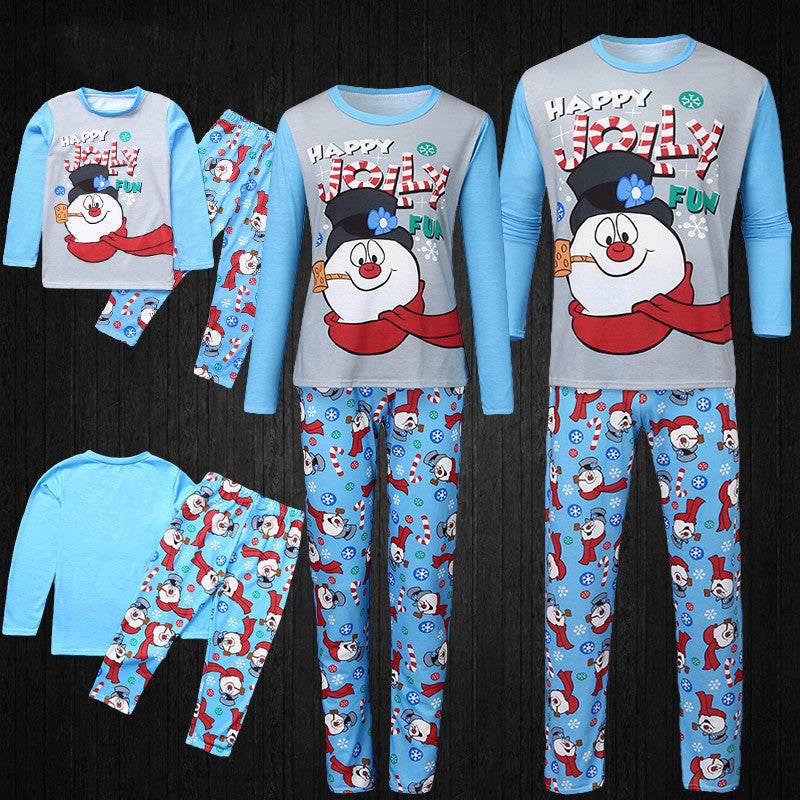 Christmas Parent-child Printed Long Sleeve Pajamas Homewear null