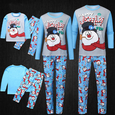 Christmas Parent-child Printed Long Sleeve Pajamas Homewear null