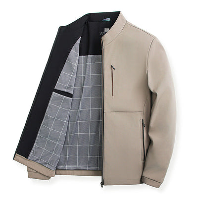 Men's Solid Color Jacket High-grade Trendy Casual null