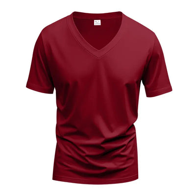Solid Color Loose American Summer Men's T-shirt null