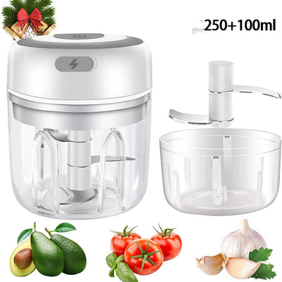 Mini Electric Garlic Chopper USB Charging Ginger Masher Machine Sturdy Durable Chili Vegetable Crusher Kitchen Tool null
