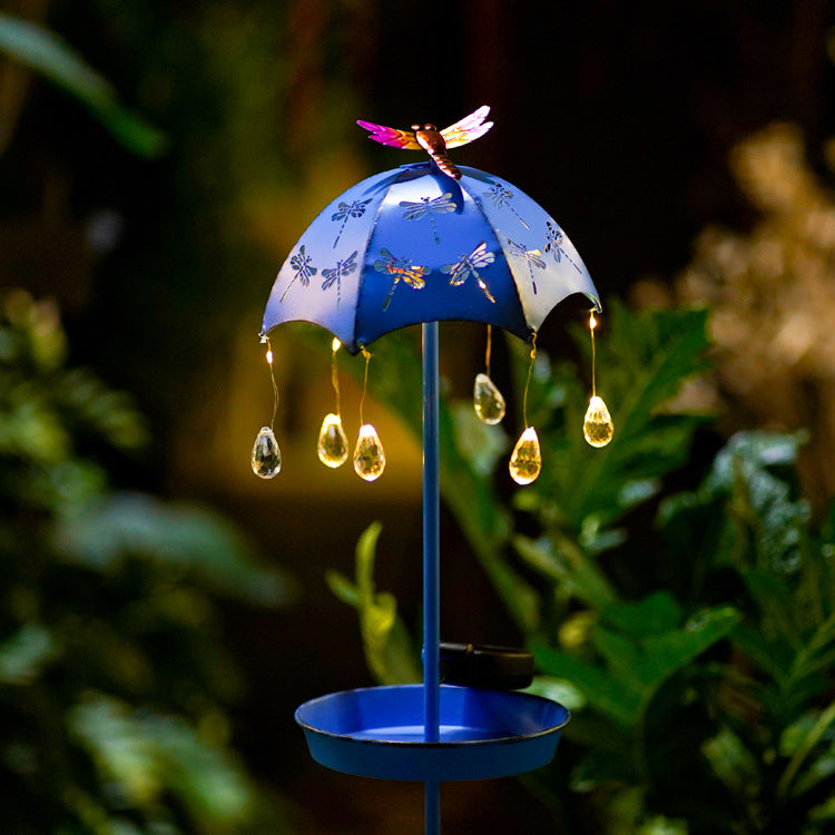 Wrought Iron Solar Bird Feeder Floor Lamp null