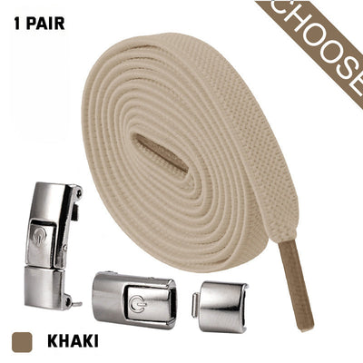 Press Lock Shoelaces Without Ties Elastic Laces Sneaker 8MM Widened Flat No Tie Shoe Laces Kids Shoelace For Shoes null