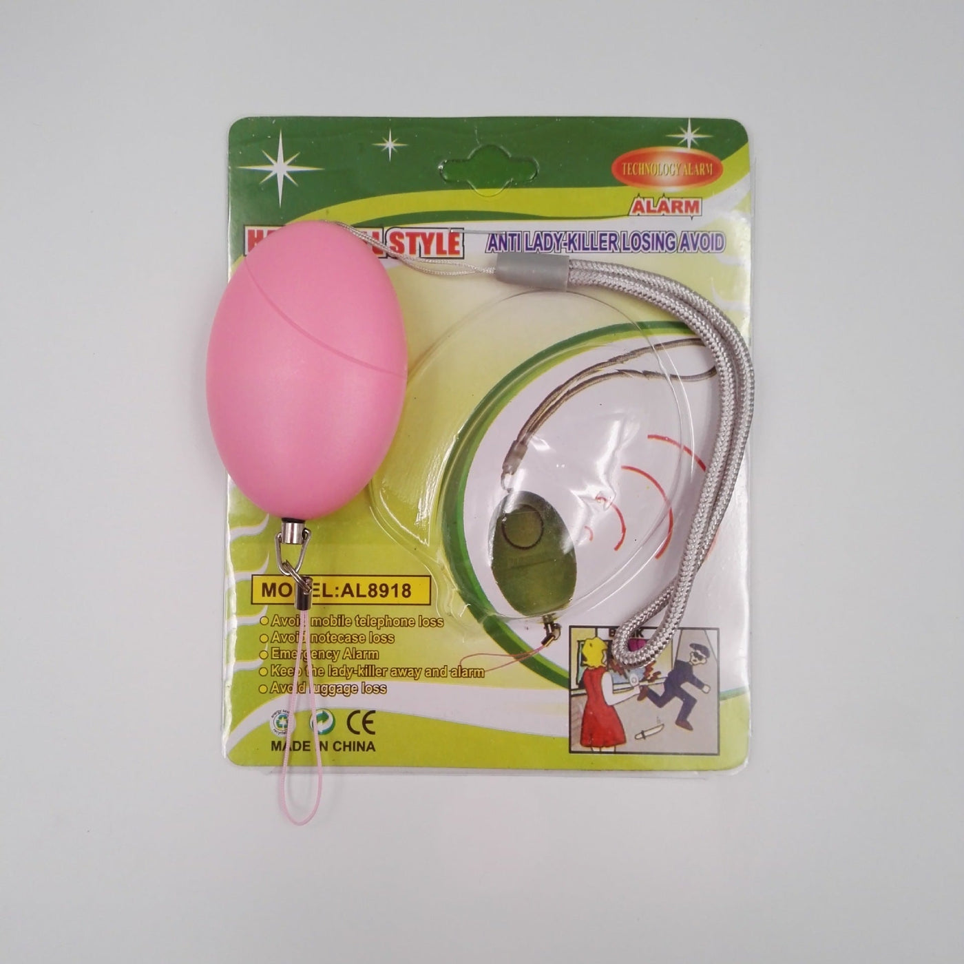 Oval alarm female self-defense female anti-tracking alarm null