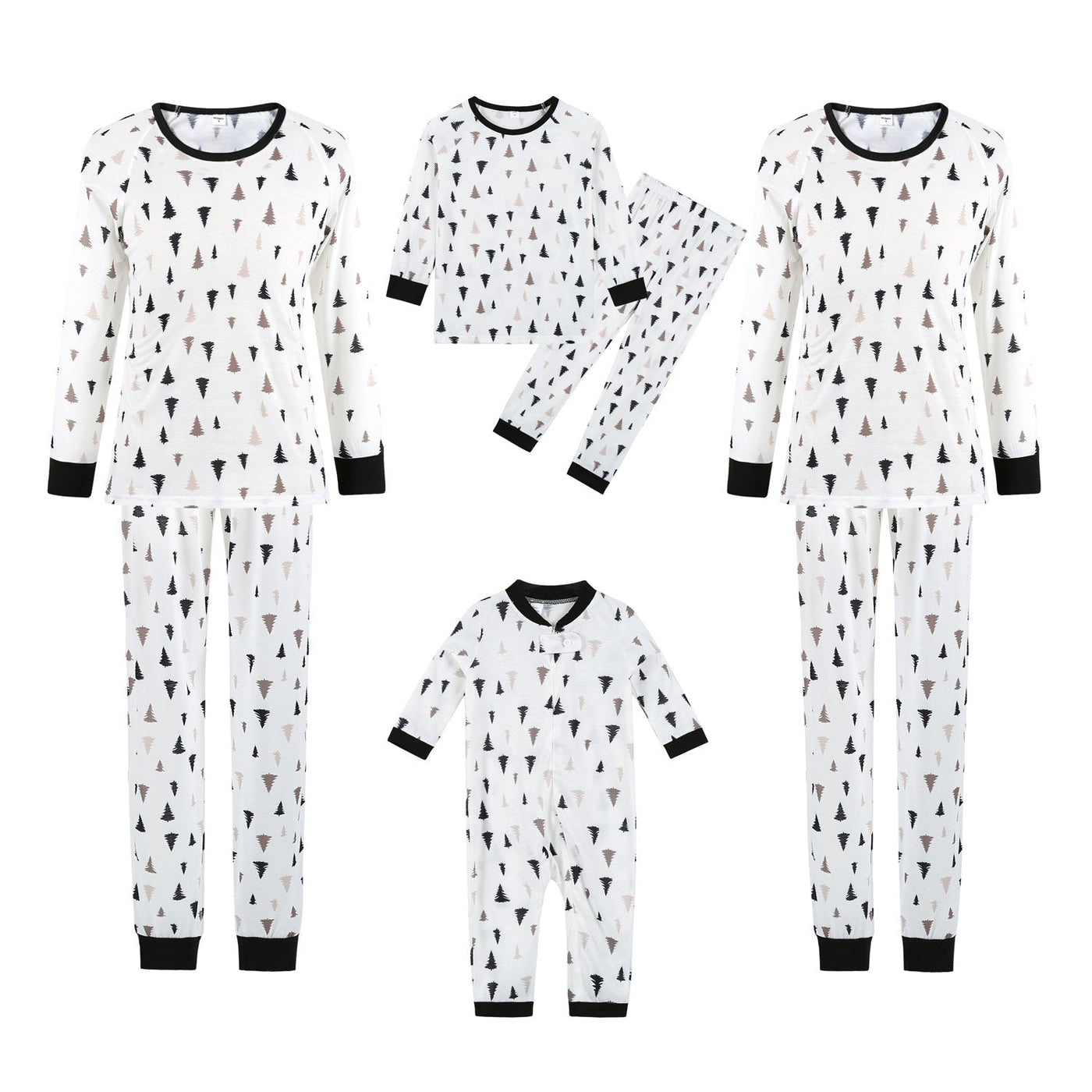 Christmas Tree Family Wear Pajamas Print null