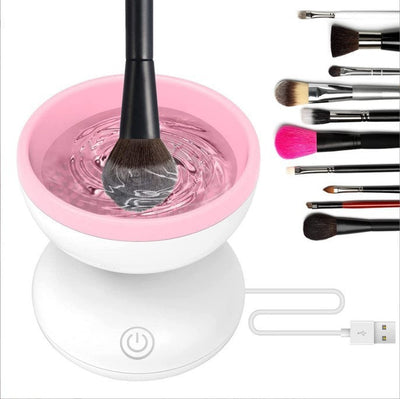 Electric Makeup Brush Cleaner Machine Portable Automatic USB Cosmetic Brush Cleaner Tools For All Size Beauty Makeup Brushes Set null