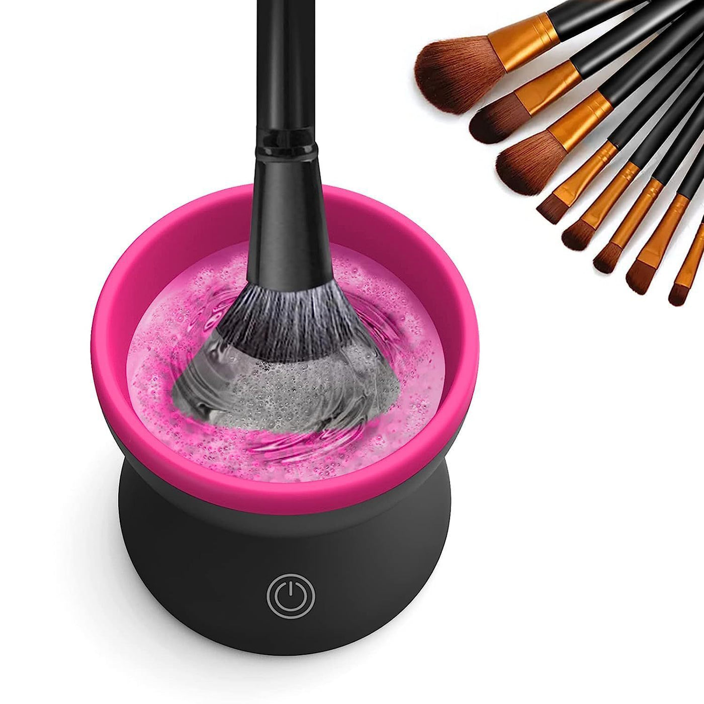 Electric Makeup Brush Cleaner Machine Portable Automatic USB Cosmetic Brush Cleaner Tools For All Size Beauty Makeup Brushes Set null