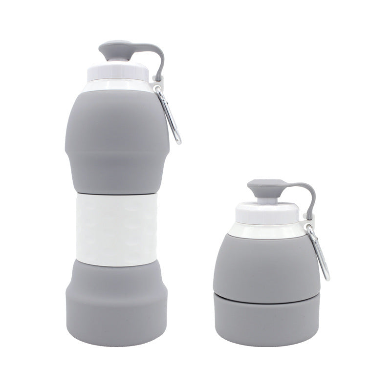 Silicone folding water bottle null