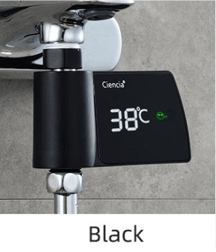 Plastic Visual Shower Faucet No Power Consumption Water Thermometer Bath null