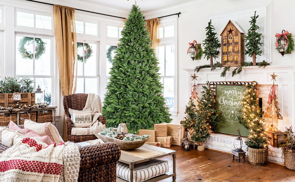 4ft PE PVC Hybrid Automatic Tree Steel Wire Wire Artificial Christmas Tree null