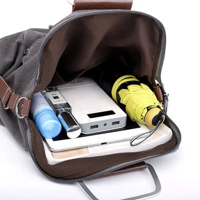 Canvas backpack women bag null