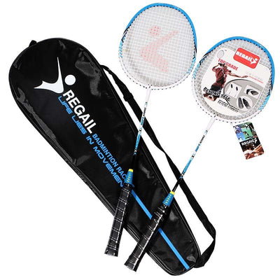 Aluminum Alloy Integrated Shock Absorption Badminton Racket Set null