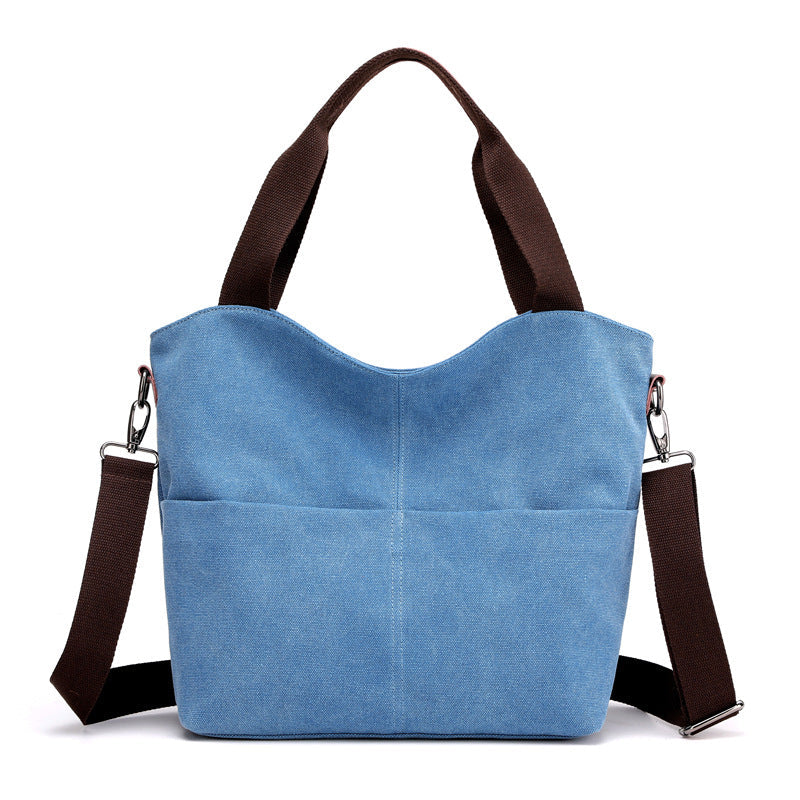Shoulder women bag canvas bag null