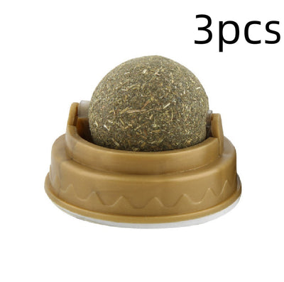 Catnip Balls Cat Treats Rotary Molar Teeth Cleaning null