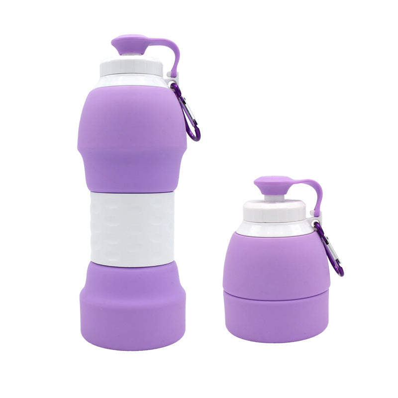 Silicone folding water bottle null