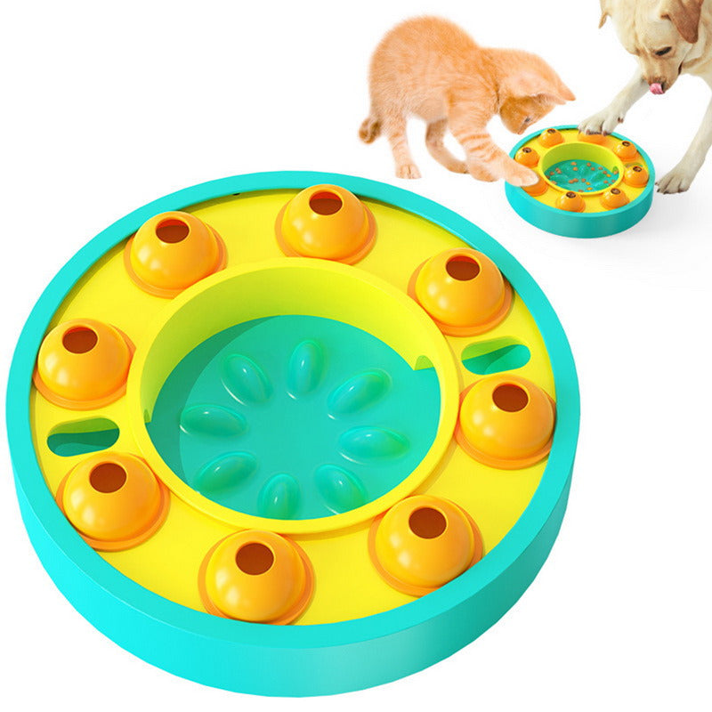 Dog Pets Puzzle Toys Slow Feeder Interactive Increase Puppy IQ Food Dispenser Slowly Eating NonSlip Bowl Pet Dogs Training Game Pet Supplies null