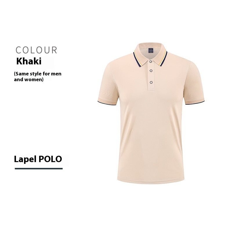 Mercerized Cotton Culture Lapel Short Sleeve null