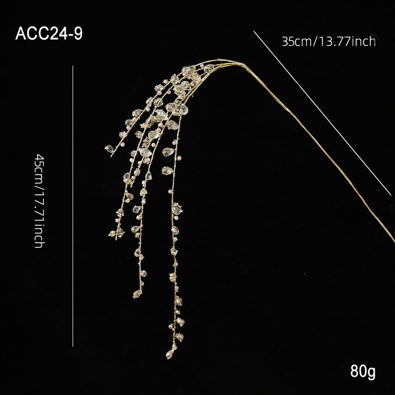 Christmas Acrylic White Crystal Twig Cutting Creative Decoration null