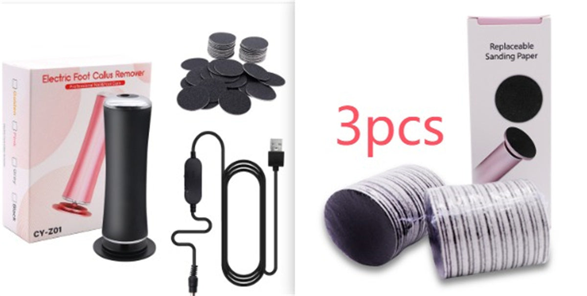 Electric Foot Callus Remover Foot Care File Heels Dead Skin Pedicure Tool Electronic Foot Grinder And Replacement Sandpaper null