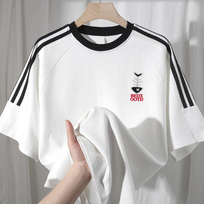 Heavy Cotton Short-sleeved T-shirt Men's Loose Top null