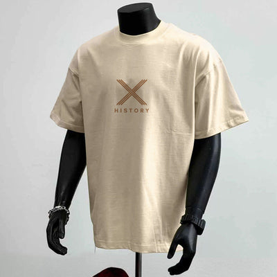 Cotton Loose Heavy Fashion Short Sleeve null