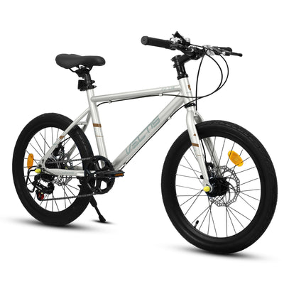 A20183 Kids Bike For 6-12 Years Old, 20 Inch Children's Bicycle For Boys Girls, 7-Speed Steel Frame, , Dual Disc Brakes, 20x1.75 Inch Tires Road Bike, 4 Color Options null