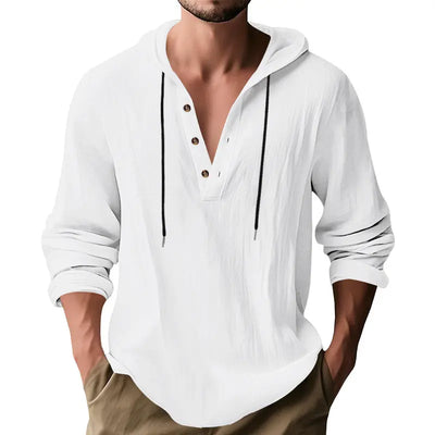 Hooded Casual Loose-fitting T-shirt Sweater For Men null