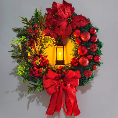 Christmas Light Wreath Door And Window Decoration Vine Ring null
