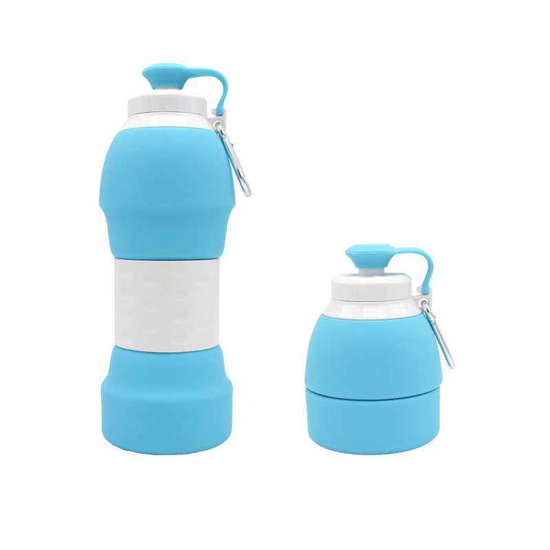 Silicone folding water bottle null