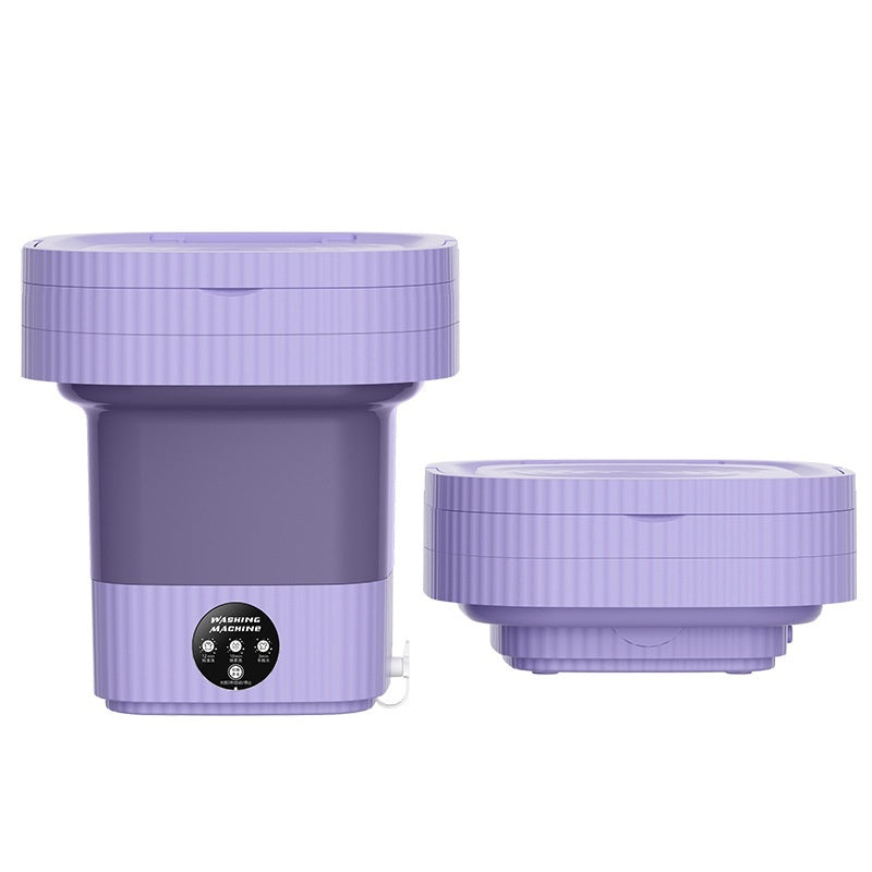 Plastic Folding Washing Machine Automatic Washing Underwear Panty Socks Baby Pet Clothes Dormitory Washing Integrated null