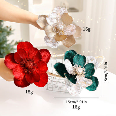 Christmas Flower Ornaments Christmas Tree Decorations null
