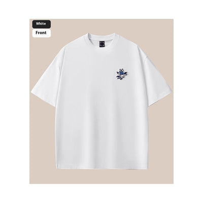 Summer New Pure Cotton Short Sleeve Men's Loose Plus Size Men's Clothing null