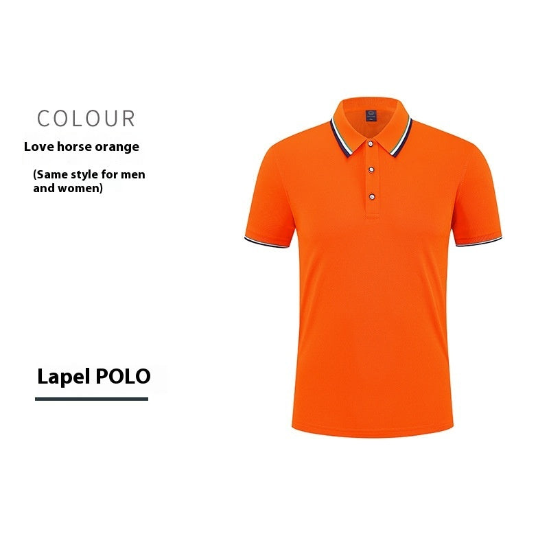 Mercerized Cotton Culture Lapel Short Sleeve null