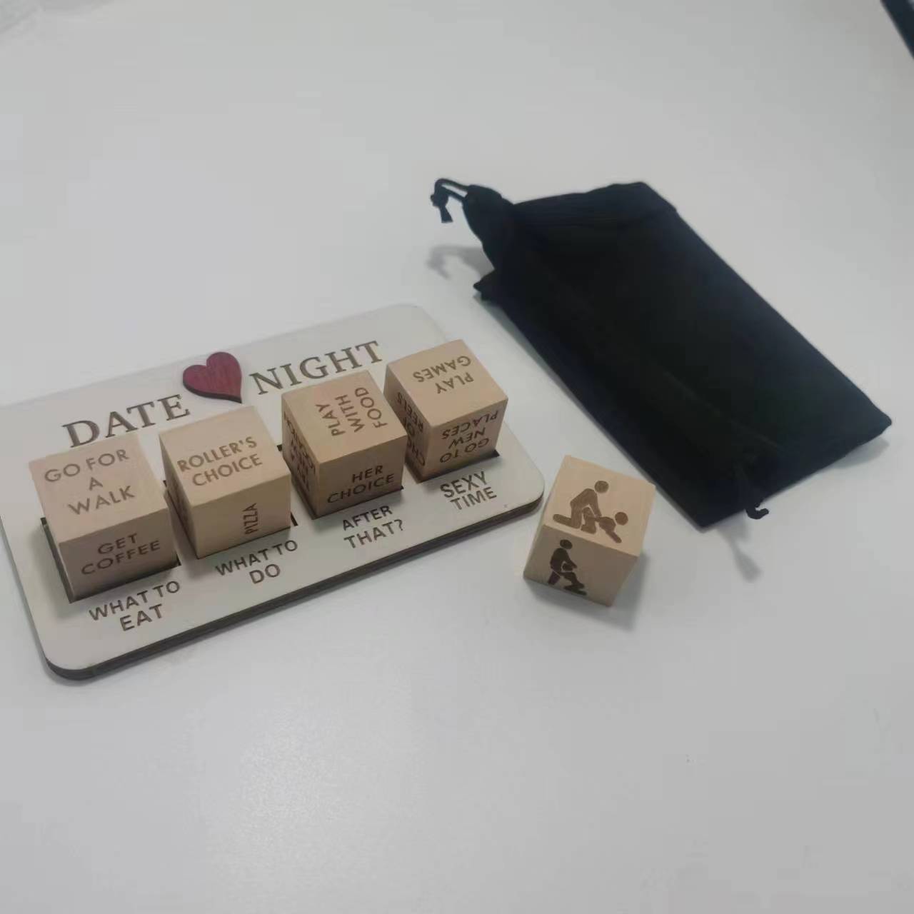 Wooden Date Night Dice Wooden Date Night Ideas Game Dice Romantic Couple Date Night Game Action Decision Dice Games For Couple null