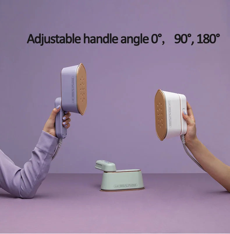 New Hanging Ironing Machine Handheld 1000W Home Small Steam Iron Portable Dry Wet Double Ironing 6 Holes For Steam Shoppers Synchrony