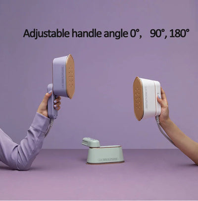 New Hanging Ironing Machine Handheld 1000W Home Small Steam Iron Portable Dry Wet Double Ironing 6 Holes For Steam Shoppers Synchrony