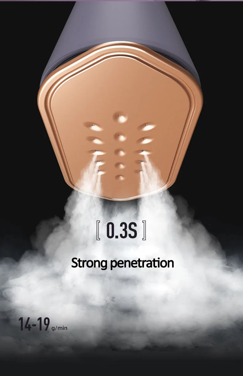 New Hanging Ironing Machine Handheld 1000W Home Small Steam Iron Portable Dry Wet Double Ironing 6 Holes For Steam Shoppers Synchrony