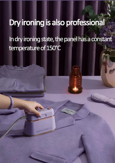 New Hanging Ironing Machine Handheld 1000W Home Small Steam Iron Portable Dry Wet Double Ironing 6 Holes For Steam Shoppers Synchrony