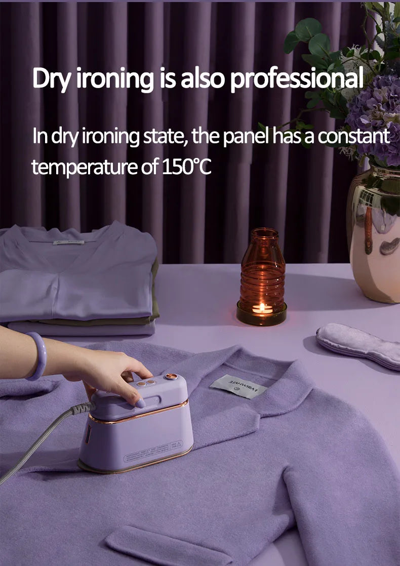 New Hanging Ironing Machine Handheld 1000W Home Small Steam Iron Portable Dry Wet Double Ironing 6 Holes For Steam Shoppers Synchrony