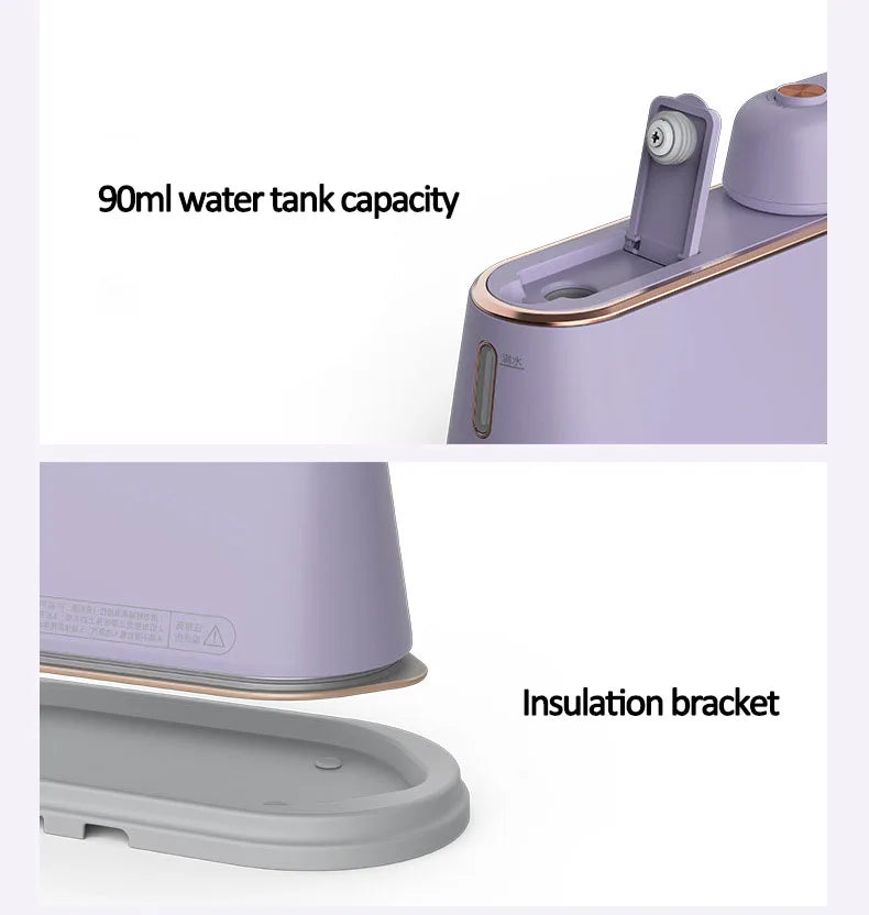 New Hanging Ironing Machine Handheld 1000W Home Small Steam Iron Portable Dry Wet Double Ironing 6 Holes For Steam Shoppers Synchrony