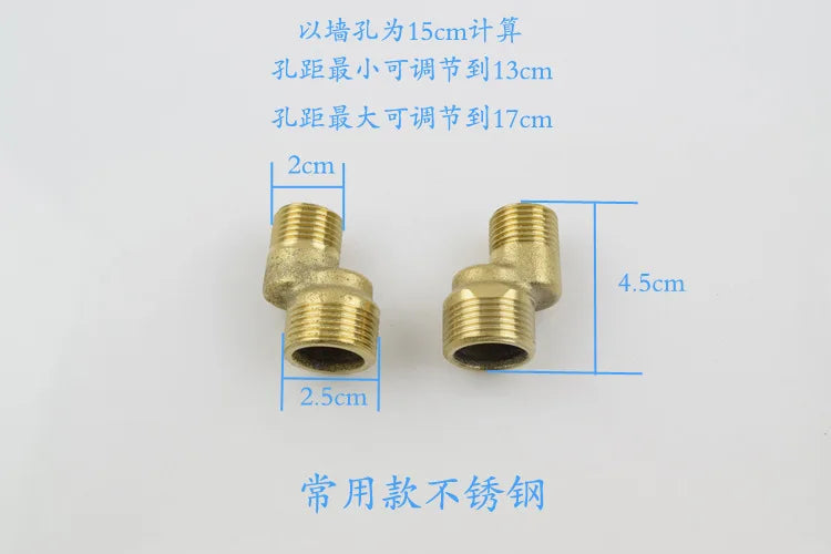 Copper Bathroom Shower Bathtub Faucet Mixing Valve Faucet Distance Increased Eccentric Angled Change Curved Foot Bend Fittings Shoppers Synchrony
