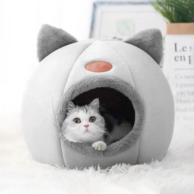 “Cozy Cat Bed House – Soft Warm Pet Cave for Indoor Cats & Kittens” N0.1Lucky House Store