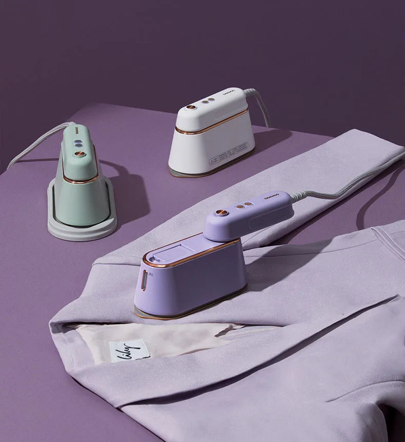 New Hanging Ironing Machine Handheld 1000W Home Small Steam Iron Portable Dry Wet Double Ironing 6 Holes For Steam Shoppers Synchrony