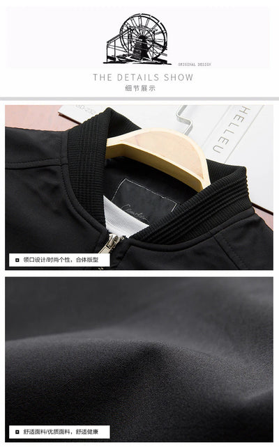 Men Bomber Jacket Thin Slim Long Sleeve baseball Jackets Mens Windbreaker Zipper Windbreaker Jacket Male Outwear Brand Clothing Shoppers Synchrony