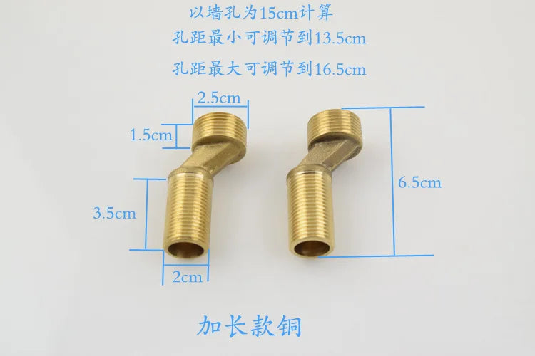 Copper Bathroom Shower Bathtub Faucet Mixing Valve Faucet Distance Increased Eccentric Angled Change Curved Foot Bend Fittings Shoppers Synchrony