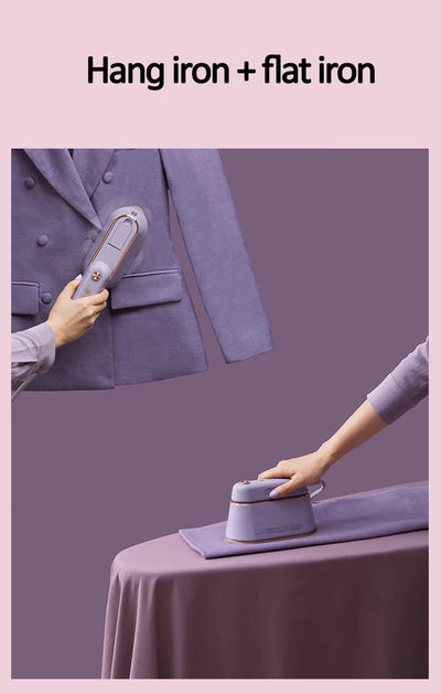 New Hanging Ironing Machine Handheld 1000W Home Small Steam Iron Portable Dry Wet Double Ironing 6 Holes For Steam Shoppers Synchrony