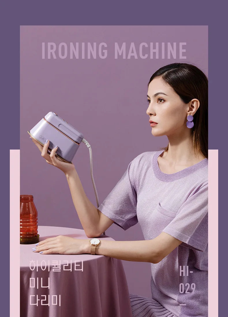 New Hanging Ironing Machine Handheld 1000W Home Small Steam Iron Portable Dry Wet Double Ironing 6 Holes For Steam Shoppers Synchrony