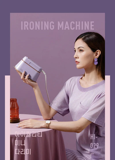 New Hanging Ironing Machine Handheld 1000W Home Small Steam Iron Portable Dry Wet Double Ironing 6 Holes For Steam Shoppers Synchrony