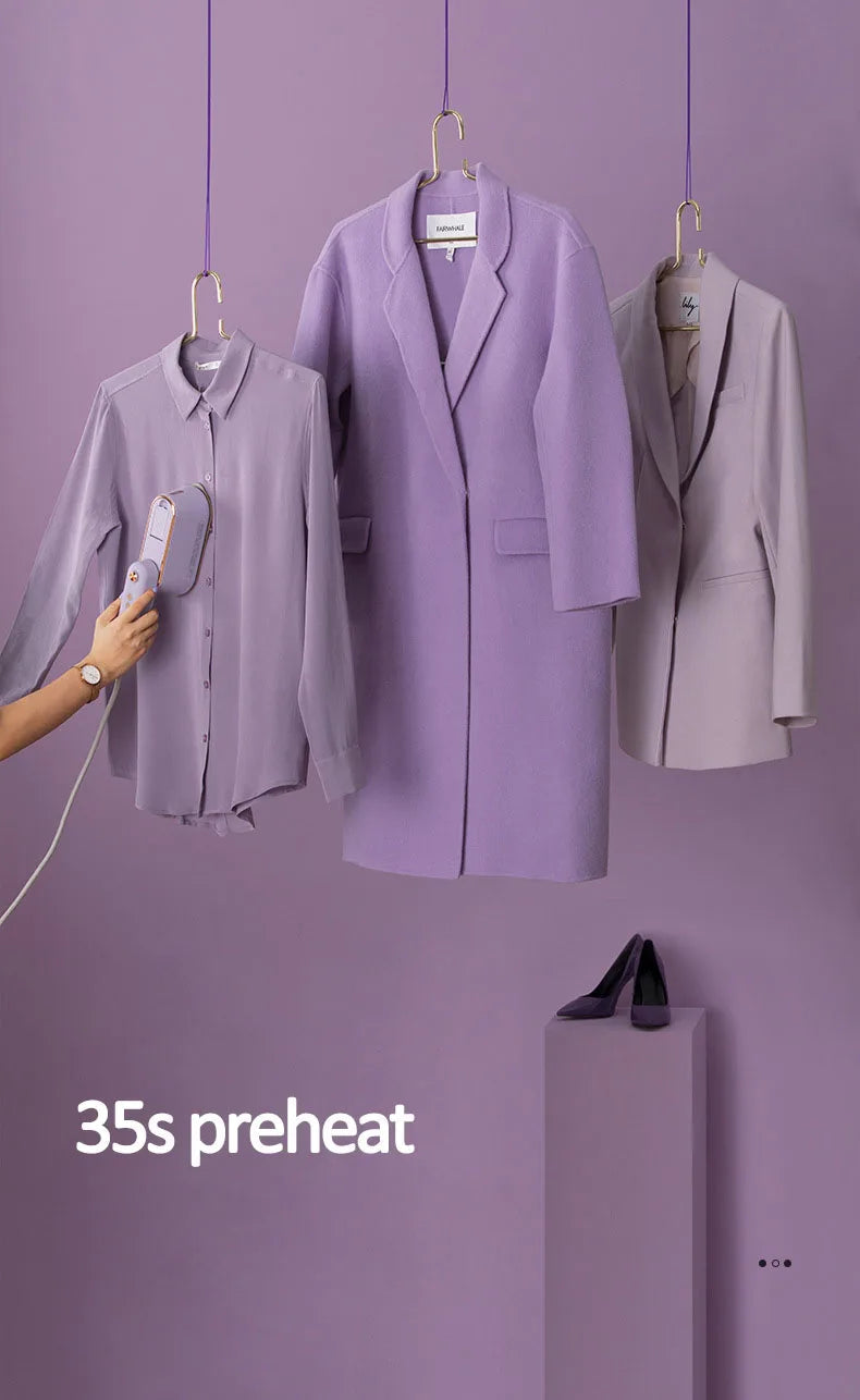 New Hanging Ironing Machine Handheld 1000W Home Small Steam Iron Portable Dry Wet Double Ironing 6 Holes For Steam Shoppers Synchrony