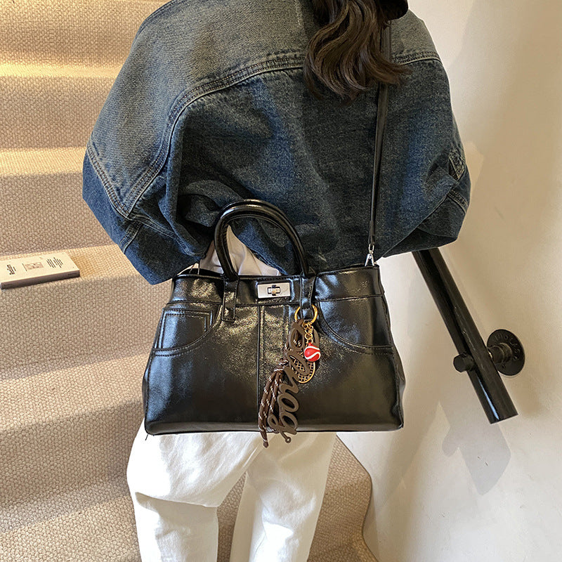 Retro Women's Large-capacity Shoulder Messenger Bag null